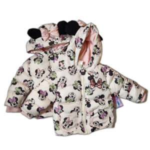 Minnie Mouse Hooded Winter Jackets Twin Girls 2T NWT 2‑Coat Set